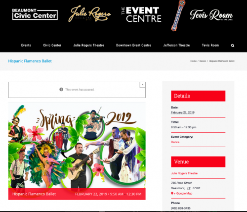 <br><p style="text-align:left">Beaumont Civic Center February 22, 2019</p>